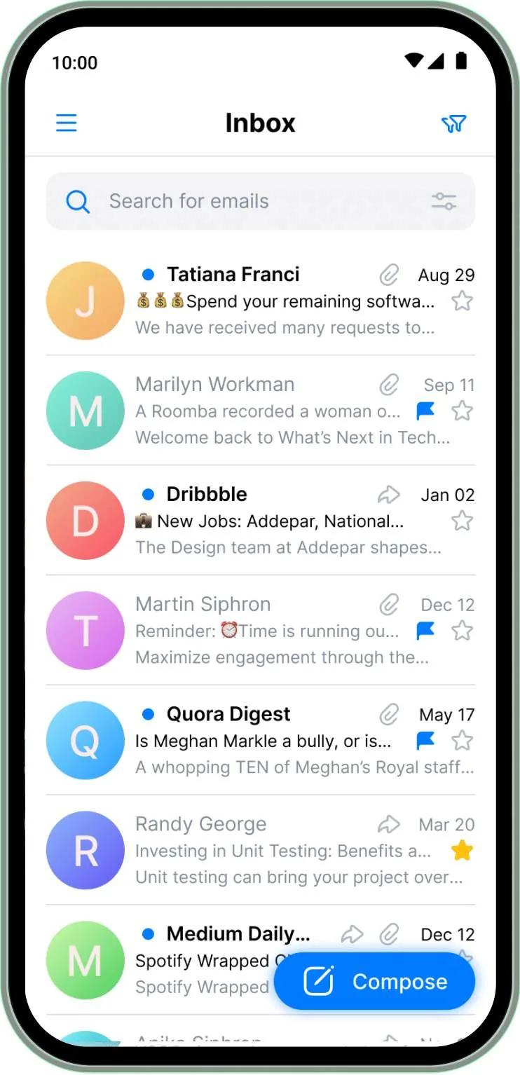 App messagerie mobile Skuria