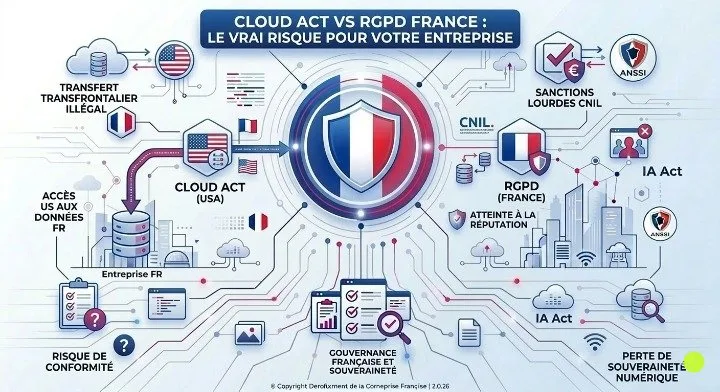 Cloud Act vs RGPD risque pour votre entreprise France