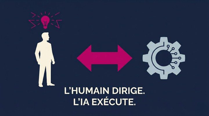 L'humain dirige, l'IA exécute : modèle de collaboration homme-machine