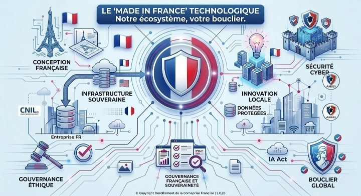Made in France technologique — écosystème numérique souverain français