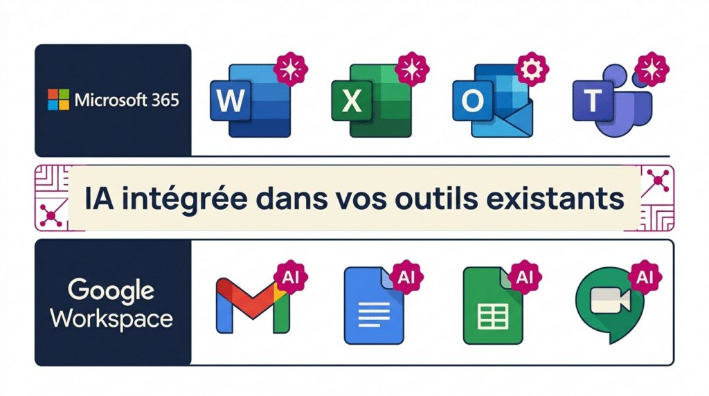 Microsoft Copilot et Google Workspace IA pour les entreprises