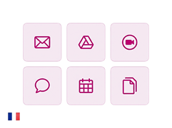Workspace collaboratif français Drive, mail, visio, chat, agenda souverain