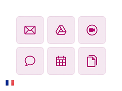 Workspace collaboratif français Drive, mail, visio, chat, agenda souverain