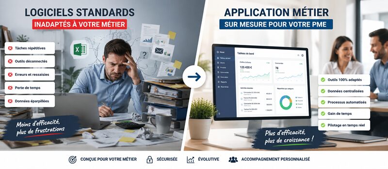 Application métier sur-mesure : le guide complet pour PME