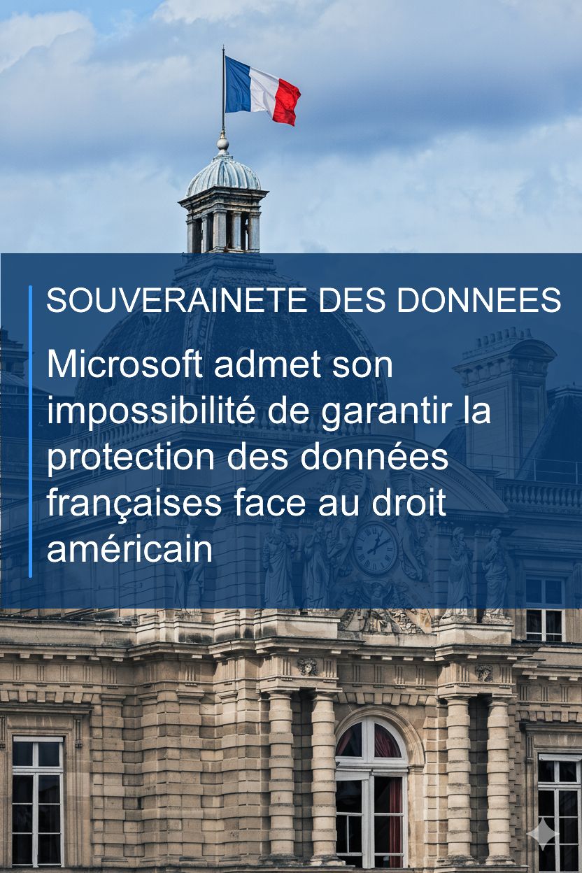 Souveraineté des données Microsoft devant le Sénat français