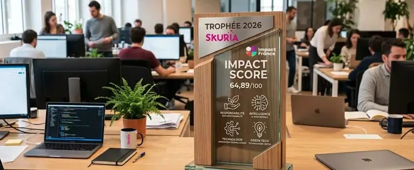 Skuria rejoint le Mouvement Impact France et confirme son engagement RSE avec un premier Score Impact supérieur à la moyenne nationale